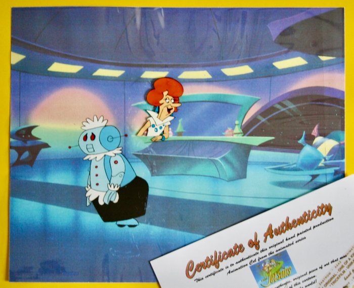 " THE JETSONS "  - Hanna Barbera - Original Animation Production Cel - with COA - 1987