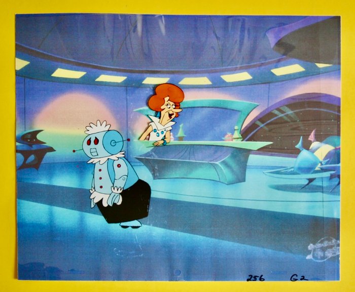 " THE JETSONS "  - Hanna Barbera - Original Animation Production Cel - with COA - 1987