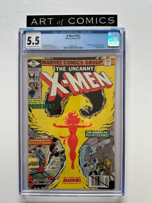 X-Men #125 - 1st Appearance Of Mutant X - Mastermind, Magneto Appearance - CGC Graded 5.5 - Mid Grade! - 1 Graded comic - Første udgave - 1979