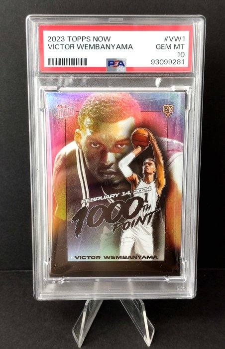 2023/24 Topps Now NBA Victor Wembanyama Rookie VW1 PSA 10 - 1 Graded card