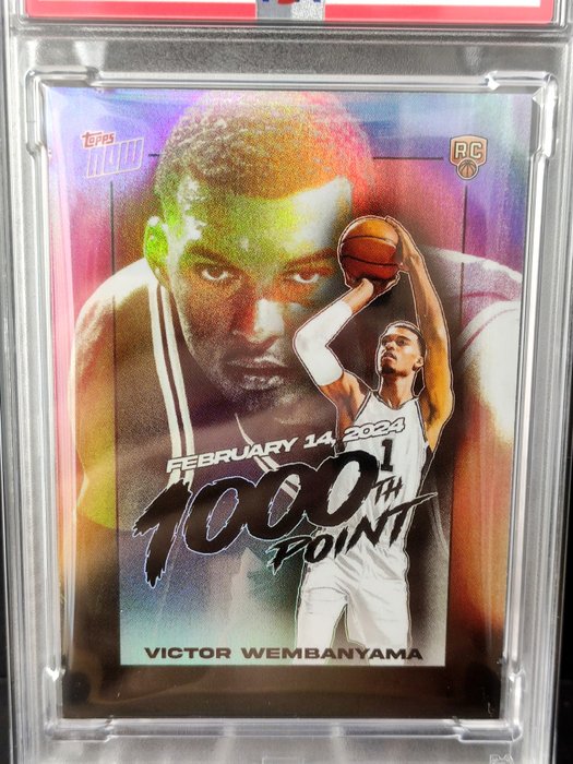 2023/24 Topps Now NBA Victor Wembanyama Rookie VW1 PSA 10 - 1 Graded card