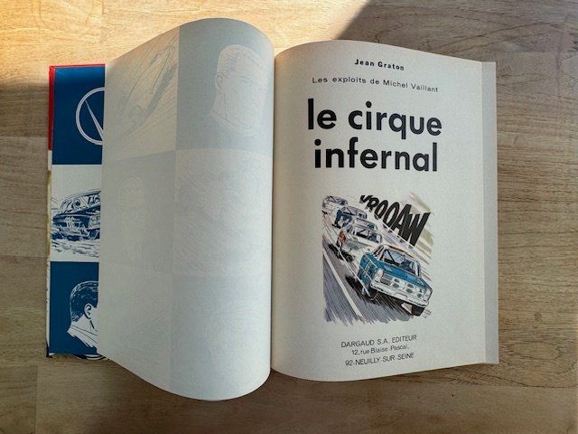 Michel Vaillant T15 - Le Cirque infernal - C - 1 Album - Første franske udgave - 1969