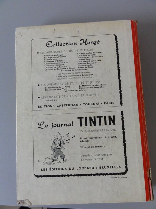 Tintin - Recueil Nr 62 - 1 Album - Første belgiske udgave - 1964