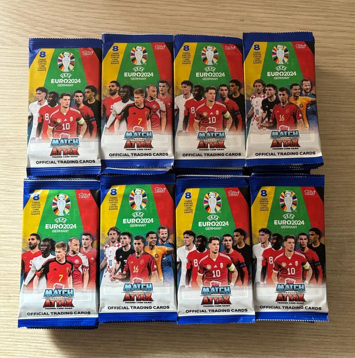 Euro 2024 Topps Match Attax - 100 Booster pack - Næsten så god som ny (NM)