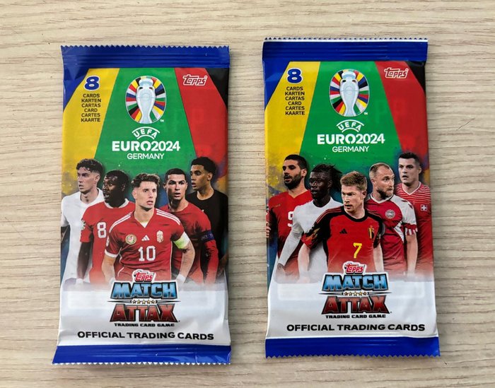 Euro 2024 Topps Match Attax - 100 Booster pack - Næsten så god som ny (NM)