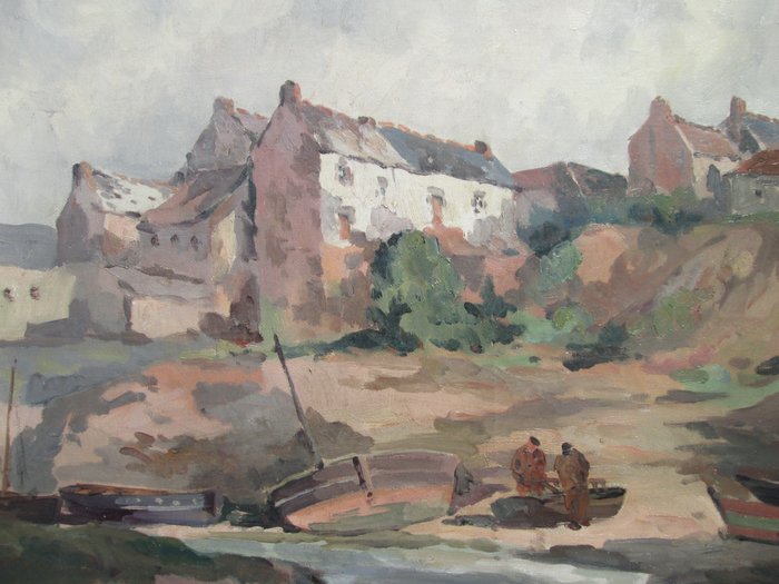 Henri Alexis Schaeffer (1900- 1975) - Port de Tréboul en Bretagne