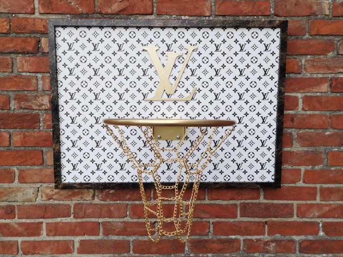 Brother X (1969) - Louis Vuitton faux leather framed basketball board