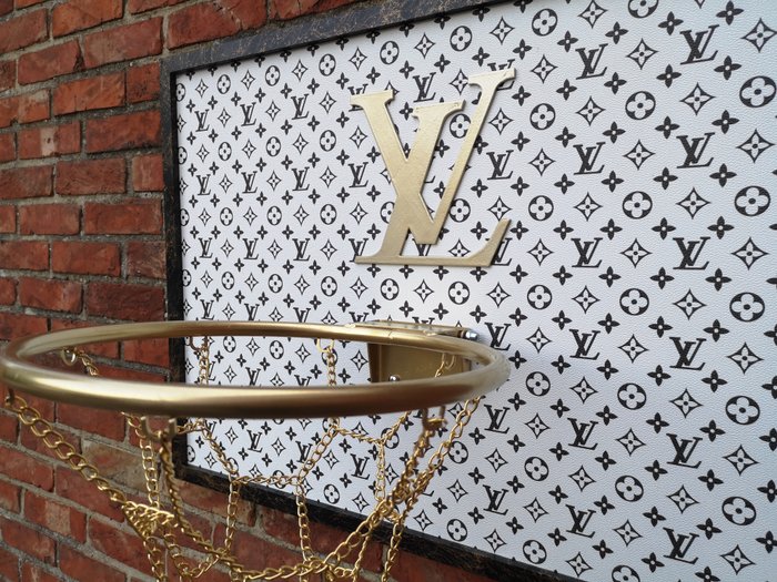 Brother X (1969) - Louis Vuitton faux leather framed basketball board