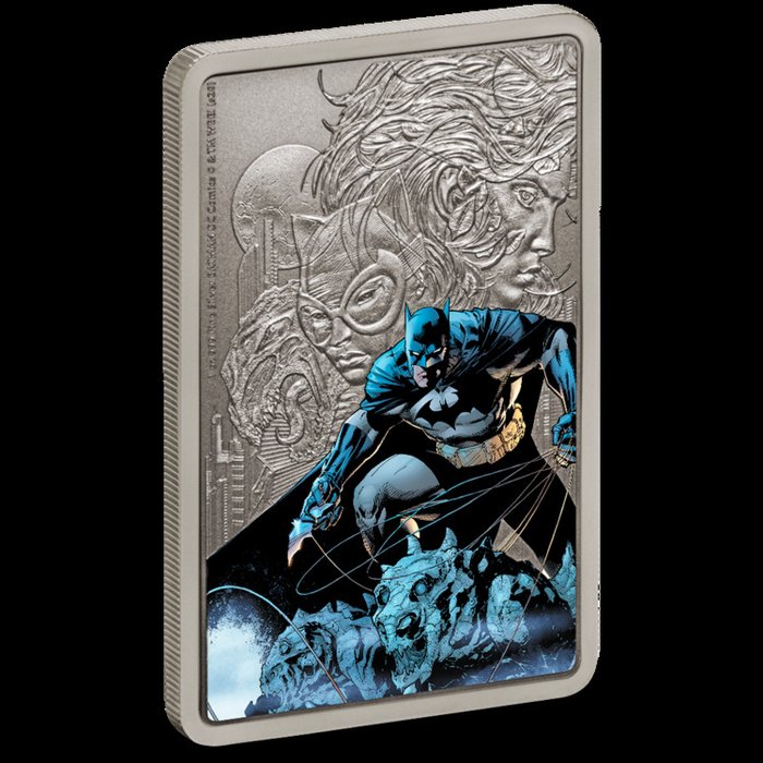 Niue. 2 Dollars 2020 DC Comics Batman The Caped Crusader Poster 1 oz Silver Proof