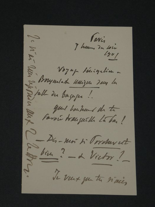 Jules Massenet - Lettre autographe "Ce sera un empoisonnement" - 1901