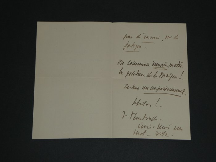 Jules Massenet - Lettre autographe "Ce sera un empoisonnement" - 1901