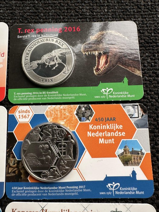 Holland. Diverse penningen in coincard (12x)  (Ingen mindstepris)