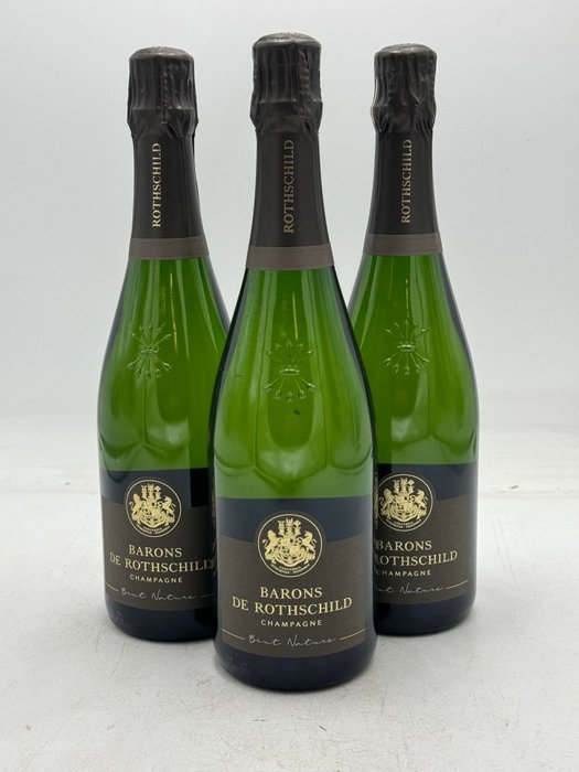 Barons de Rothschild, Brut Nature - Champagne Brut Nature - 3 Flasker (0,75 L)