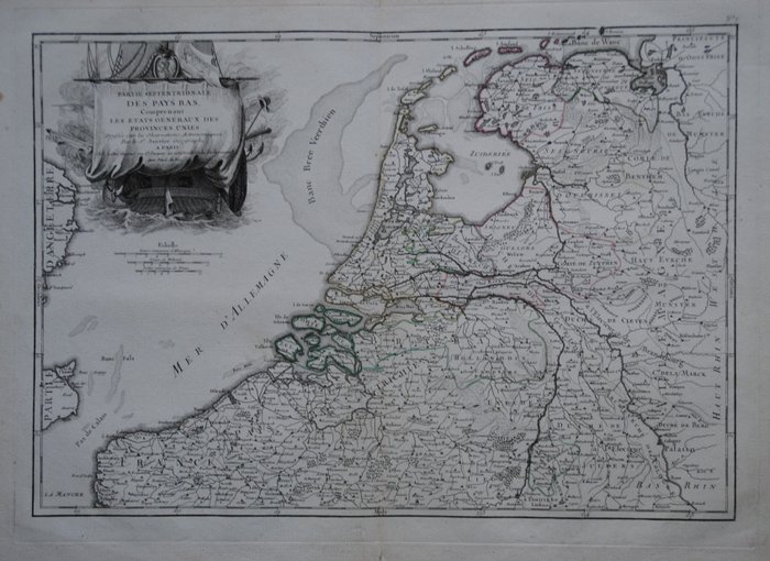 Holland - Holland; J. Lattré - Partie Septentrionale Des Pays Bas - 1761-1780