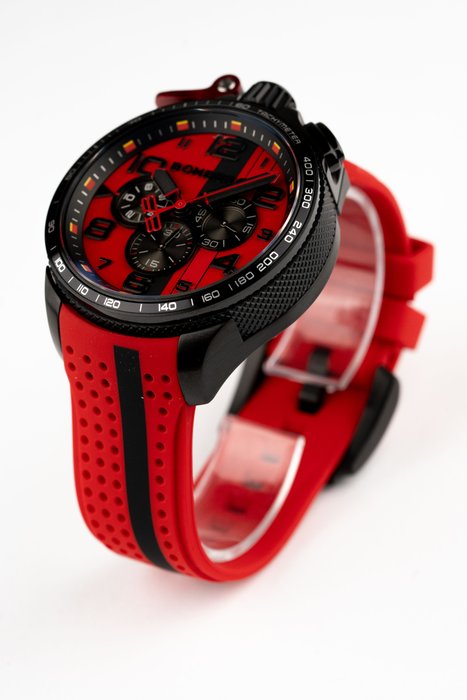 Bomberg - Monza Red Collection - BRAND NEW - BS45CHPBA.059-15.12 - Mænd - 2011-nu