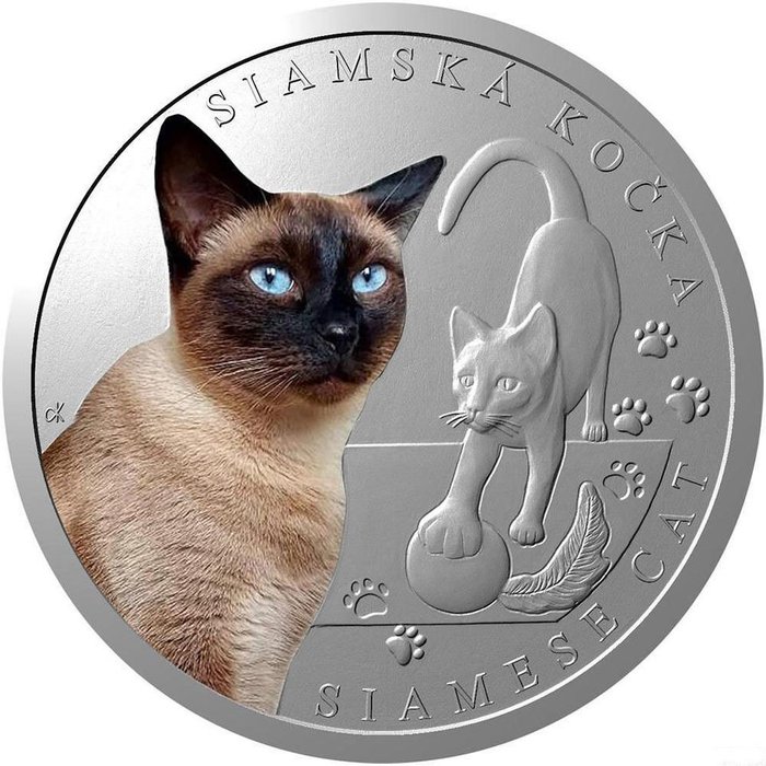 Niue. 1 Dollar 2024 "Siamese Cat, Cat Breeds"  (Ingen mindstepris)