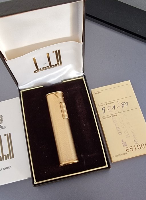 Dunhill - Lommelighter - Forgyldt