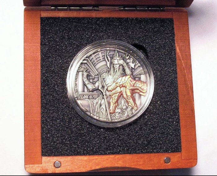 Niue. 5 Dollars 2018  Gods of Olympus - Hades, 2 Oz (.999)