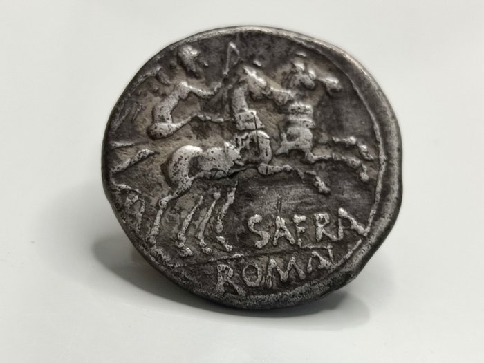 Romerska republiken. Spurius Afranius, 150 BC. Denarius Rome