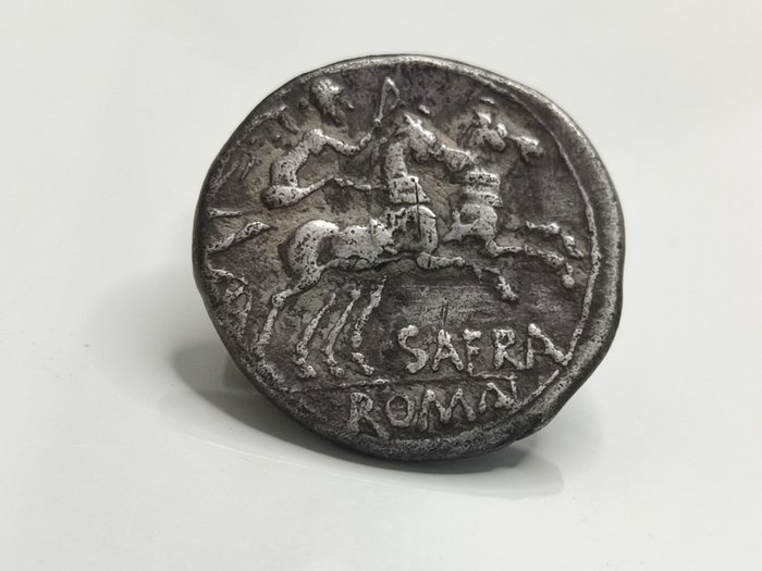 Romerska republiken. Spurius Afranius, 150 BC. Denarius Rome