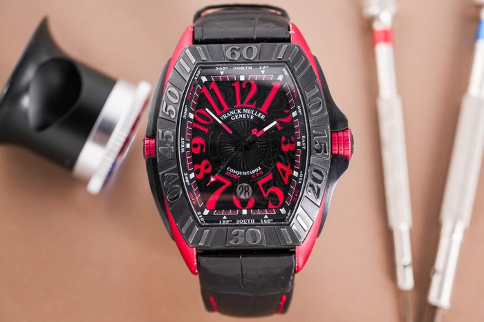 Franck Muller - Conquistador GPG Grand Prix Black Red - 8900 SC DT GPG TT NR ERG - Mænd - 2011-nu