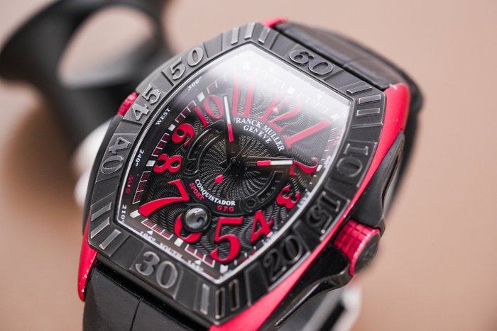 Franck Muller - Conquistador GPG Grand Prix Black Red - 8900 SC DT GPG TT NR ERG - Mænd - 2011-nu