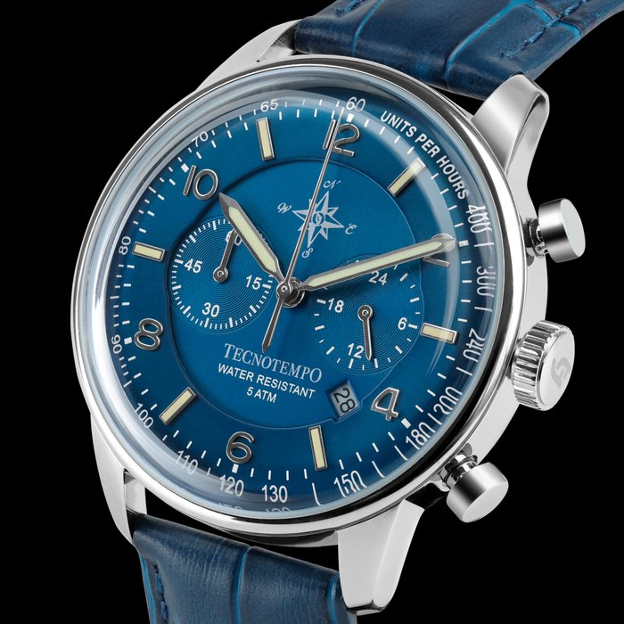 Tecnotempo - Chronograph - Limited Edition "Wind Rose" - - TT.50.CRRVB2 (Blue) - Mænd - 2011-nu