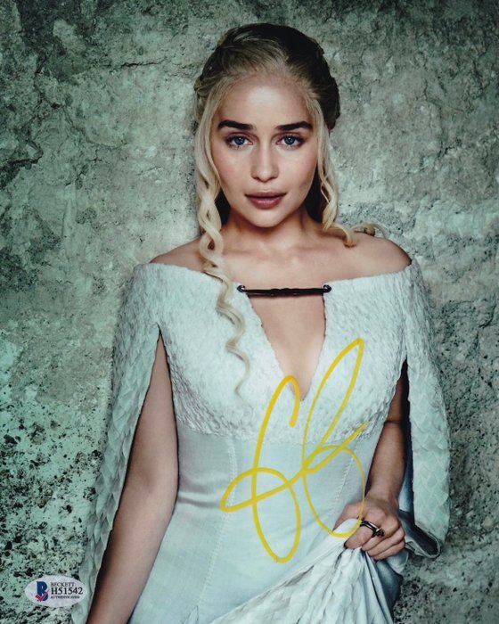 Game of Thrones - Signed by Emilia Clarke (Daenerys Targaryen)