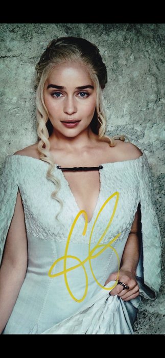 Game of Thrones - Signed by Emilia Clarke (Daenerys Targaryen)