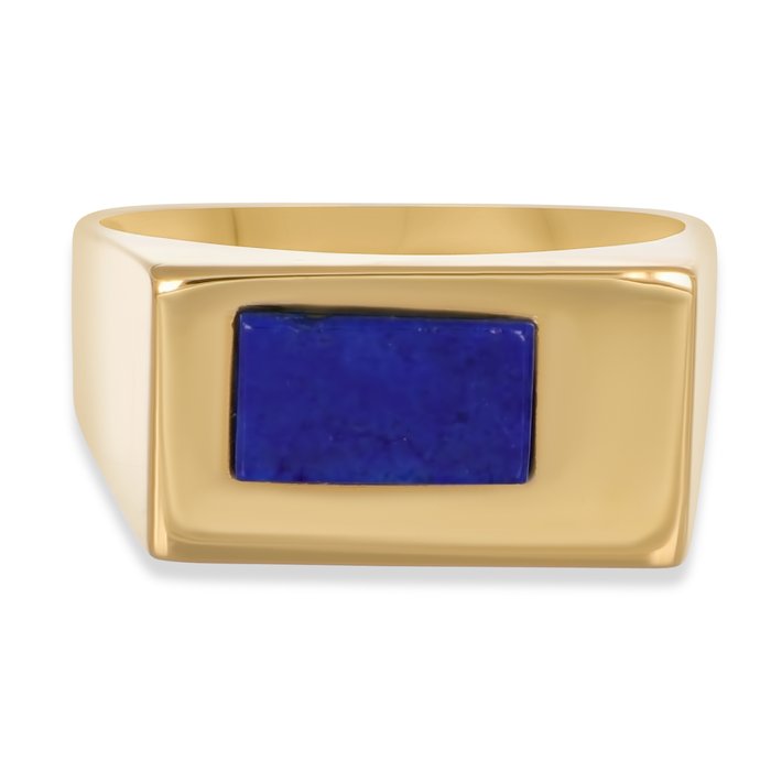 Ring - 18 kraat Gulguld -  1.33ct. tw. Lapis lazuli