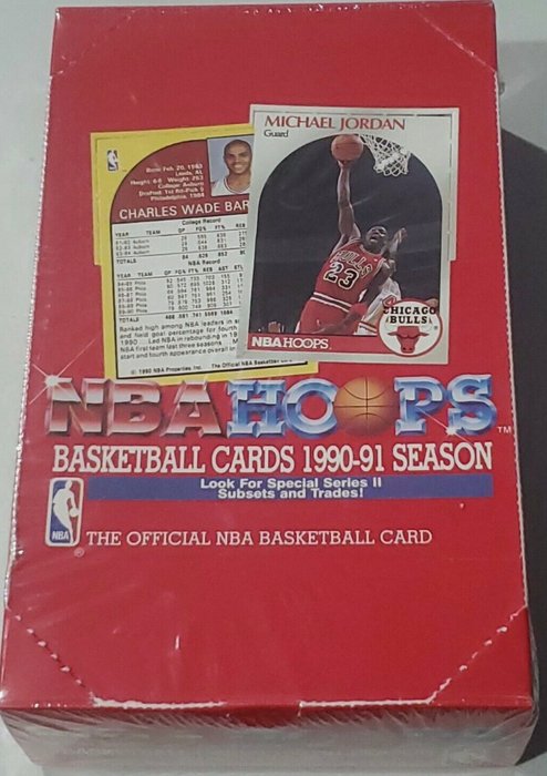 1990/91 NBA Hoops Basketball Cards Series II Larry Bird Magic Johnson Michael Jordan - 10 Pack - Glimrende (EX)