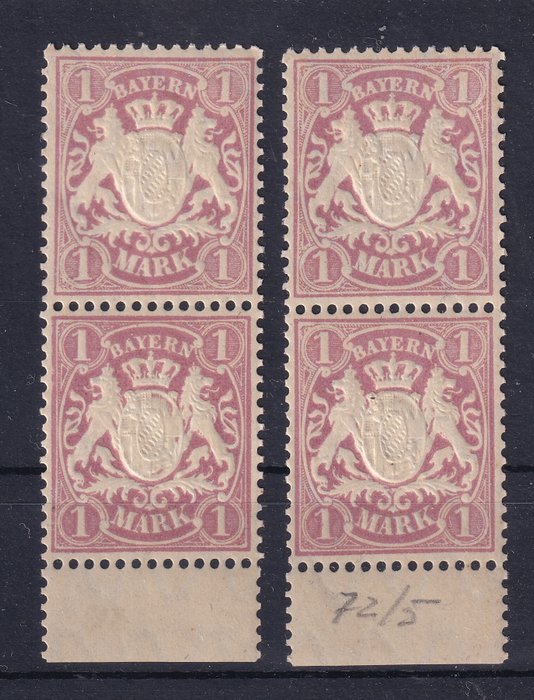 BAYERN 1911 - Våbenskjold, Mark - Michel 71/74