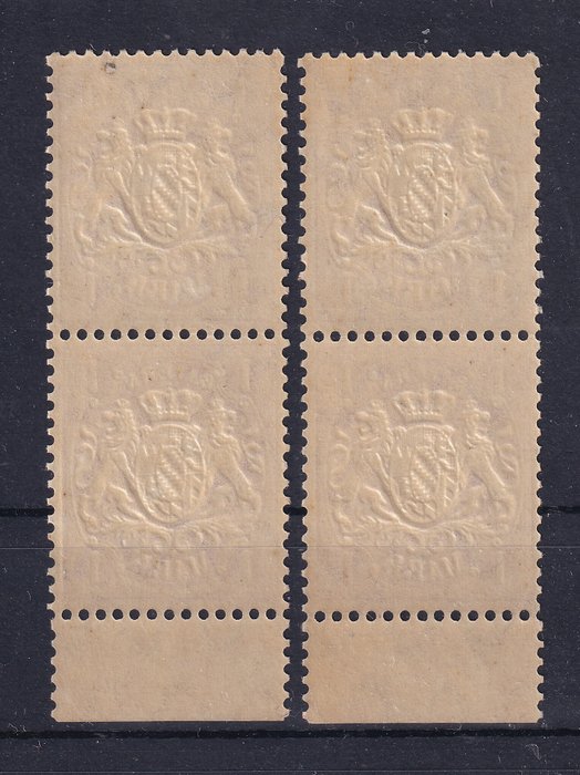 BAYERN 1911 - Våbenskjold, Mark - Michel 71/74