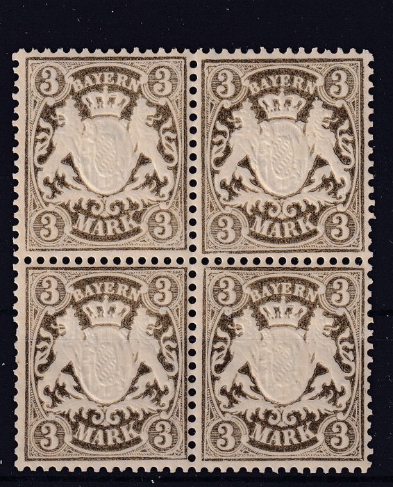 BAYERN 1911 - Våbenskjold, Mark - Michel 71/74