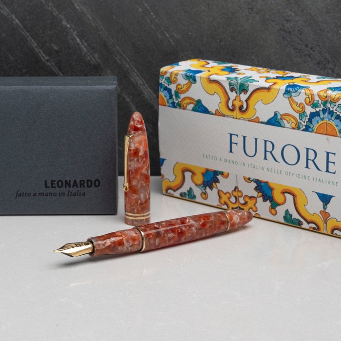 Leonardo Officina Italiana - Furore Ginger - gold plated finish - Fyldepen