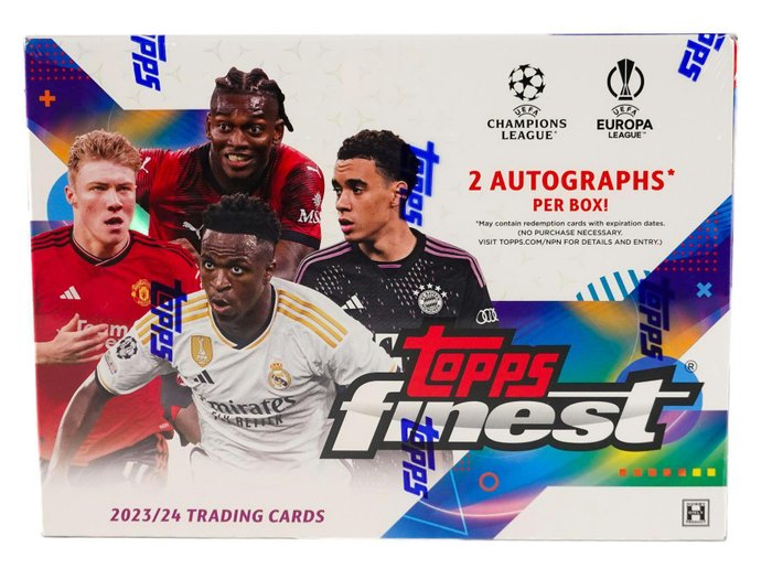 2023/24 Topps Finest UCC Hobby Box - 1 Sealed box - Næsten så god som ny (NM)