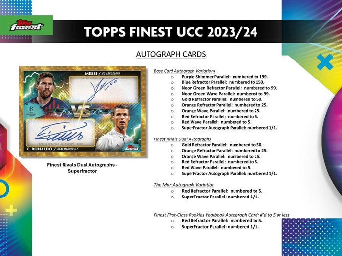 2023/24 Topps Finest UCC Hobby Box - 1 Sealed box - Næsten så god som ny (NM)