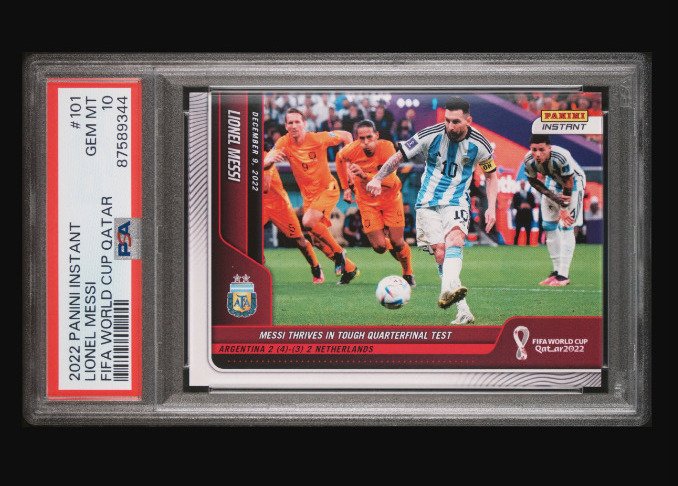 2022 Panini Instant World Cup Lionel Messi #101 PSA 10 - 1 Graded card