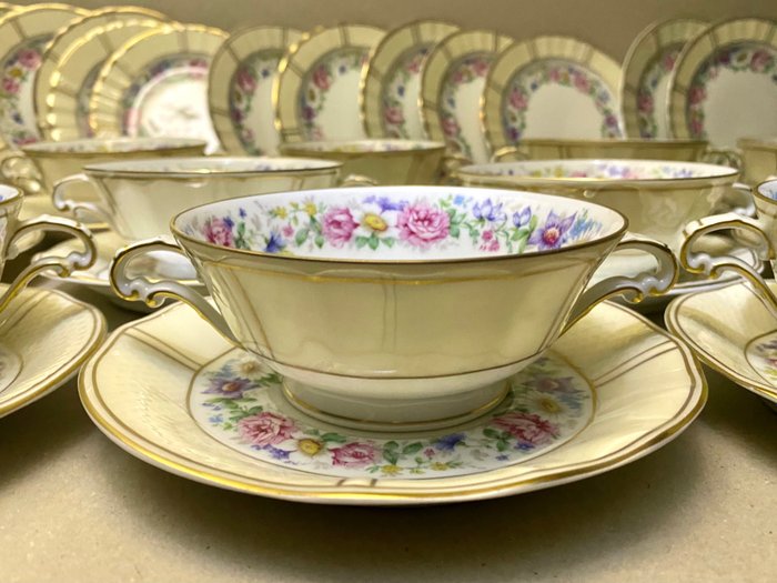 Bernardaud Limoges - Bordservice (12) - Bouillon service - Porcelæn