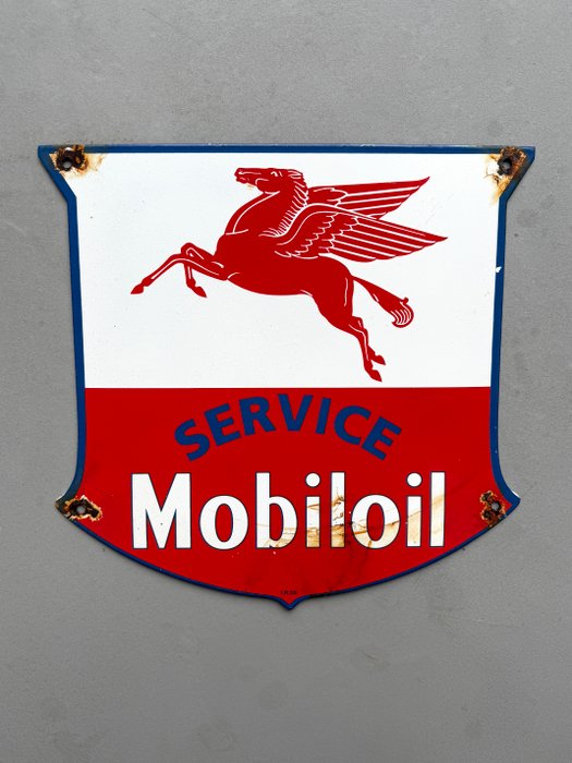 Mobiloil - Plaque Émaillée