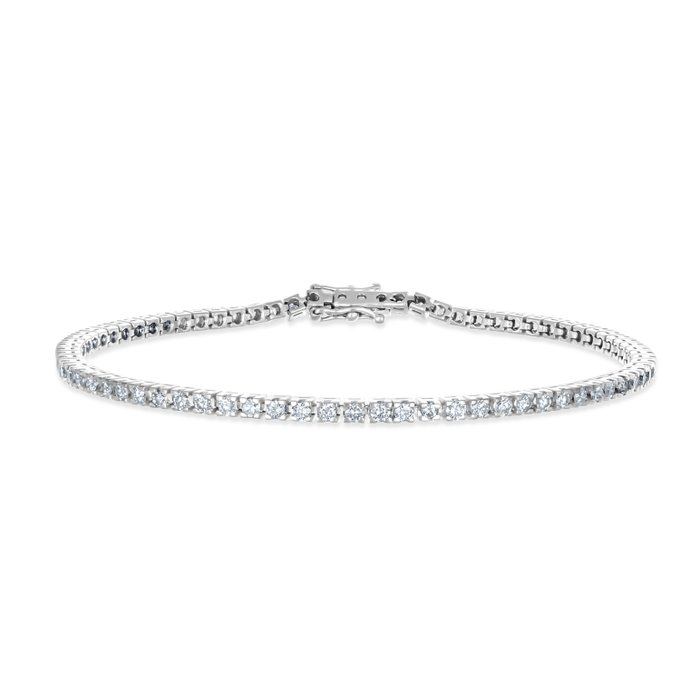 Armbånd - 18 kraat Hvidguld -  380ct tw Diamant (Natur)