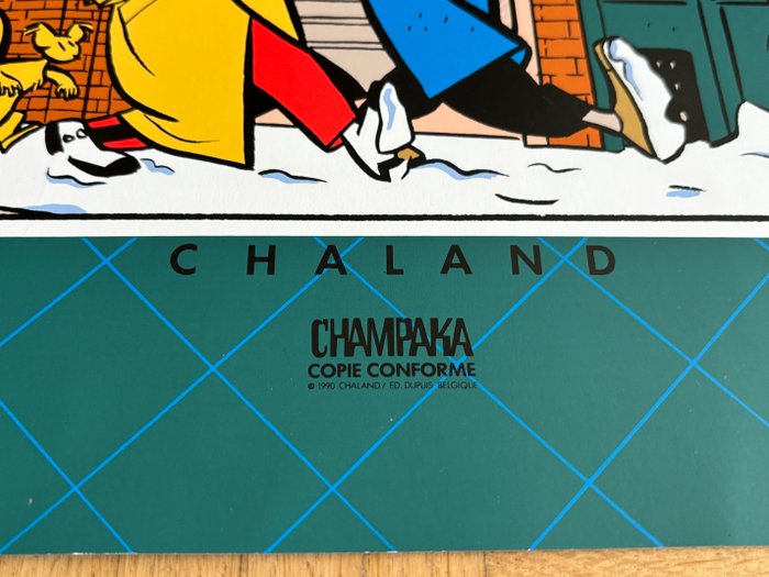 Yves Chaland - 1 Offset Print Champaka - Spirou et Fantasio - Librairie