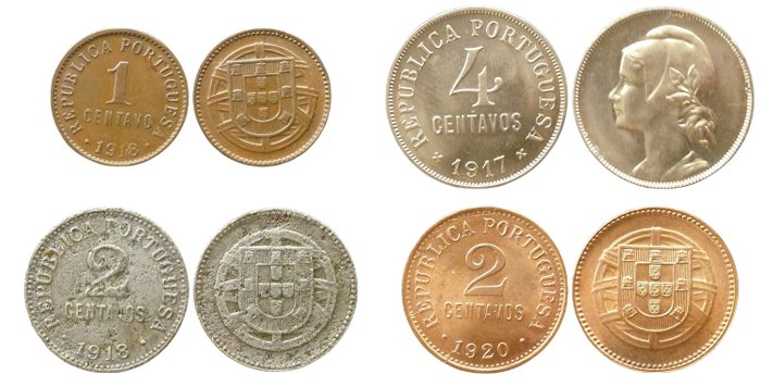 Portugal. Various Denominations 1917/1999 (56 coins)  (Ingen mindstepris)