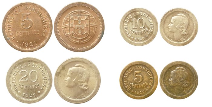 Portugal. Various Denominations 1917/1999 (56 coins)  (Ingen mindstepris)