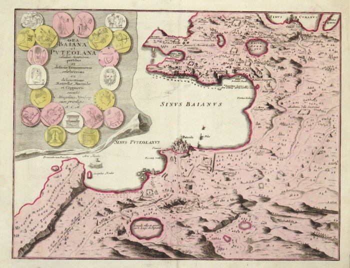 Italien - Pozzuoli, Campania; C. Weigel - Ora Baiana et Puteolana - 1720