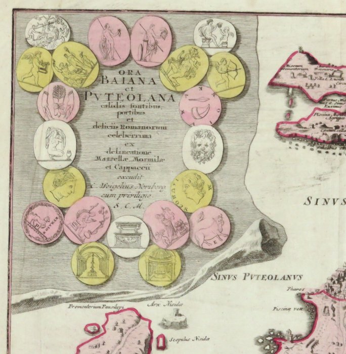 Italien - Pozzuoli, Campania; C. Weigel - Ora Baiana et Puteolana - 1720