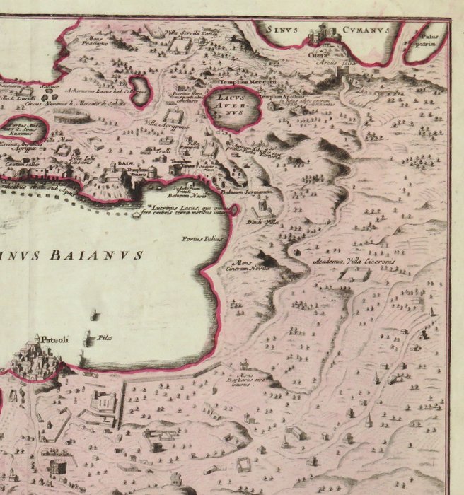 Italien - Pozzuoli, Campania; C. Weigel - Ora Baiana et Puteolana - 1720