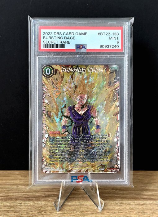 Dragon Ball Super Graded card - BT22 Critical Blow - SCR Burstint Rage Gohan - PSA 9