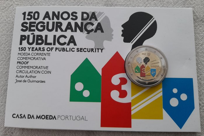 Portugal. 2 Euro 2017 "150 Anos da Segurança Pública" Proof