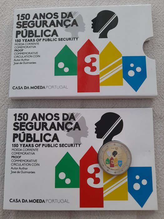 Portugal. 2 Euro 2017 "150 Anos da Segurança Pública" Proof